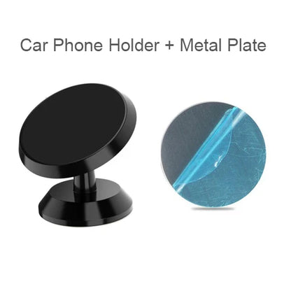 Magnetic Car Phone Holder Magnet Mount Bracket Stick on Car Dashboard for Iphone Samsung Xiaomi