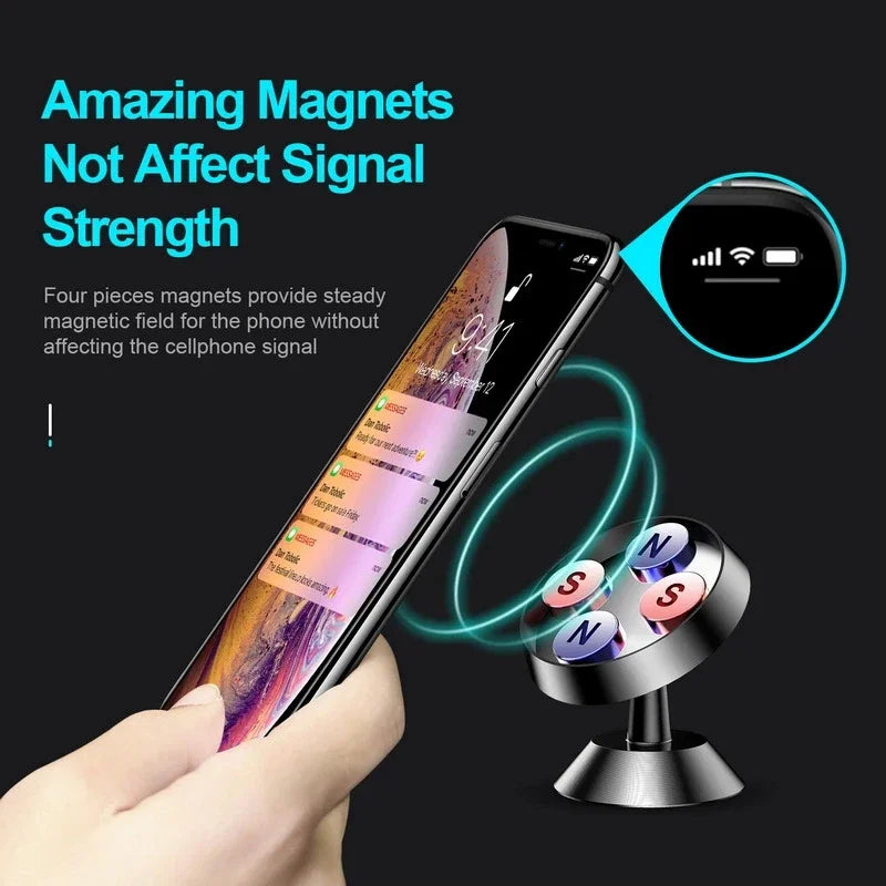 Magnetic Car Phone Holder Magnet Mount Bracket Stick on Car Dashboard for Iphone Samsung Xiaomi