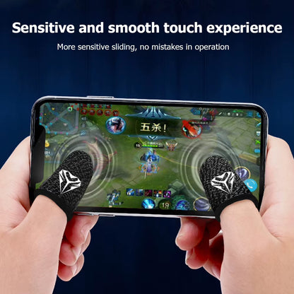 20-2PCS Finger Cots Gaming Fingertips Gloves Ultra-Thin Breathable Sweatproof Touch Screen Gaming Finger Sleeves for PUBG Mobile