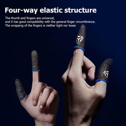 20-2PCS Finger Cots Gaming Fingertips Gloves Ultra-Thin Breathable Sweatproof Touch Screen Gaming Finger Sleeves for PUBG Mobile